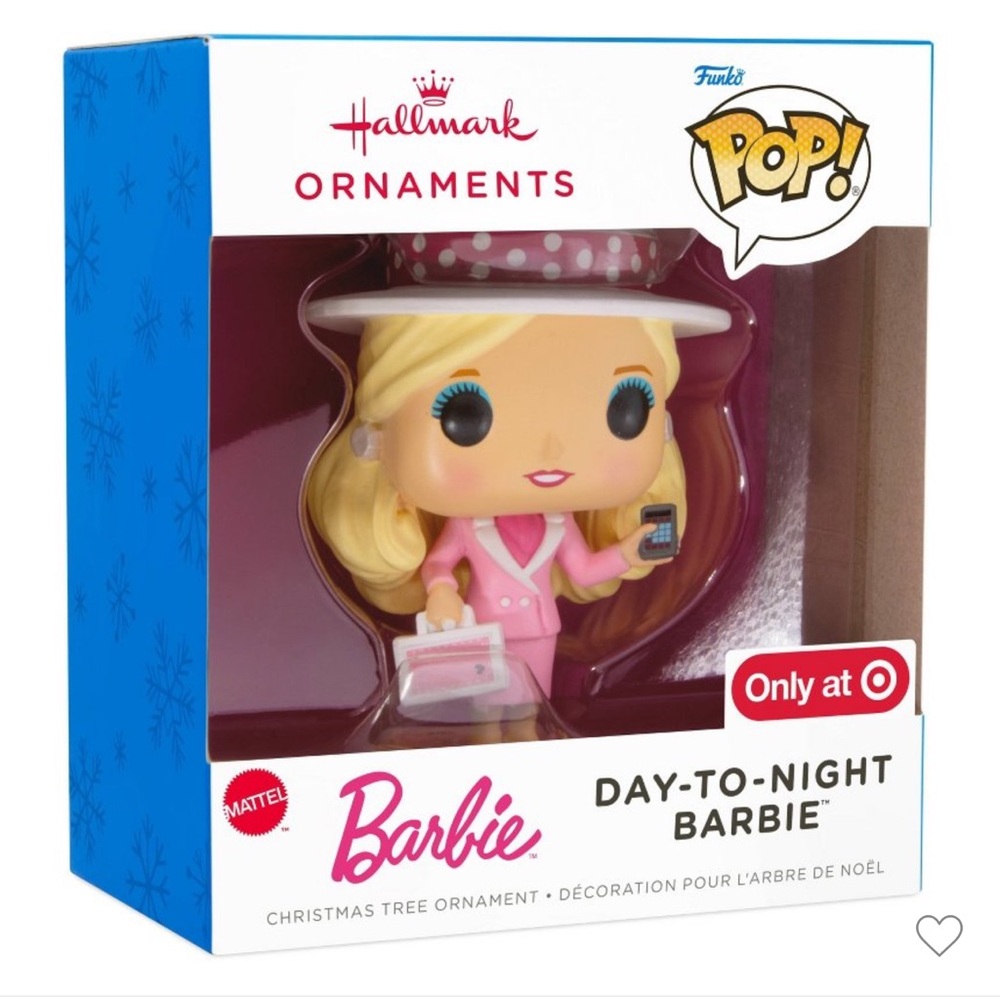 NEW Hallmark Resin Figural Funko Barbie Ornament Figurine Pink Collectible